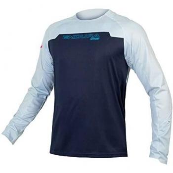 Endura Men's Cycling Jersey with Ink Blue MT500 Burner Long Sleeve (MT500)