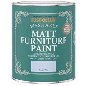 Matte Powder Blue Furniture Varnish – 750 ml