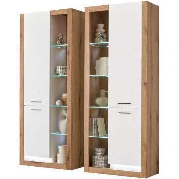 Modernes Wohnzimmer-Set Brixen: Eiche Evoke, Stauraum, 2 Stk