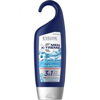 Gel Antibatterico per Doccia 3 in 1 Uomo X-treme Sensibile Eveline 250 ml