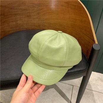 Sombrero Vendedor de Periódicos de Cuero PU