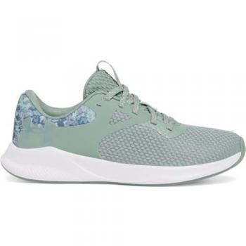 Charged Aurora 2+ Female Trainers – Silica Green/White Metallic, UK 5
