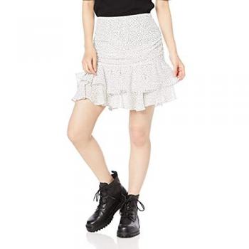 Jupe Femme Guess en Polyester Blanc avec Logo