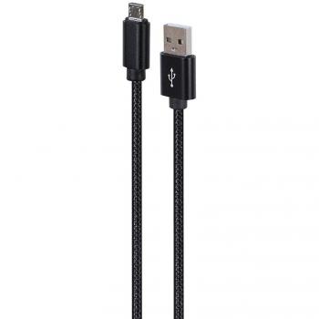 Gembird 1,8 m Micro-USB-Kabel mit Metallanschlüssen, schwarz