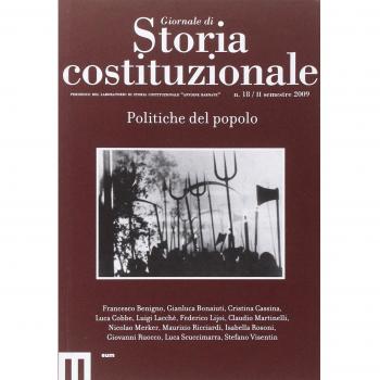 Giornale di storia costituzionale. Secondo semestre 2009. Politiche del popolo