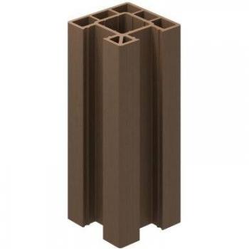 Composite Walnut Corner Post – Clarity, 125mm × 3000mm