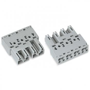 WAGO 770-254 WINSTA MIDI Stecker, gerade, 4-polig, 25A, Grau
