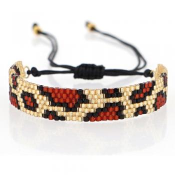 Go2Boho Woven Leopard Bracelet