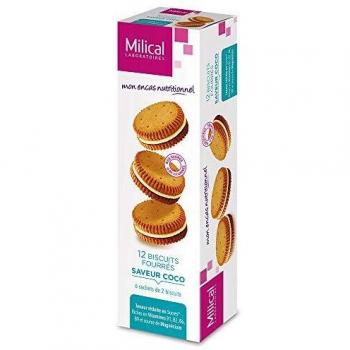 Milical Coconut Flavoured High Protein Biscuits (Pack of 12)