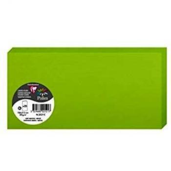 Clairefontaine 2521C Pollen 25 cartes pliées Vert menthe