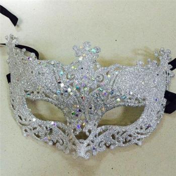 Máscara de Halloween con lentejuelas