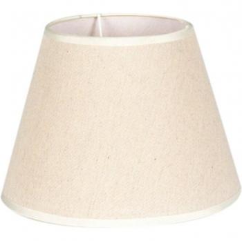 Kleine Empire Lampe mit Sackleinen