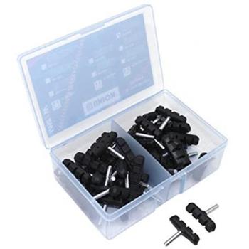 Pack 25 de Patins Frein VTT Newton Symmetric 55 mm – Noir