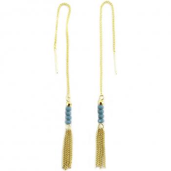 Celestial Turquoise Boho Drop Earrings
