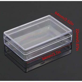 Boîte de rangement rectangulaire pour jeux de cartes