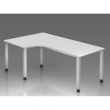 Schreibtisch eckig 200x120cm Weiß