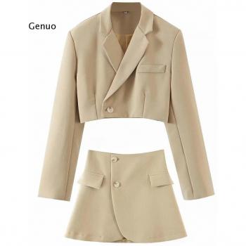 Traje Otoño Chaqueta Corta de Manga Larga