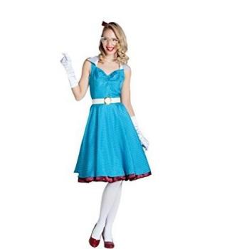 Disfraz Retro Pin Up Azul