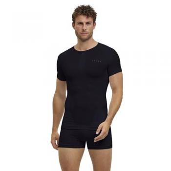Tee-shirt Long Falke Warm Noir Hommes