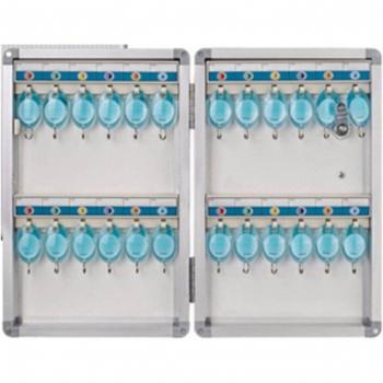 Secure Wall-Mounted Key Holder with Lock, Aluminum Alloy ABS