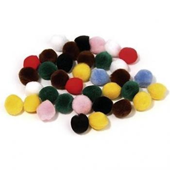 Vibrant 15mm Pompoms