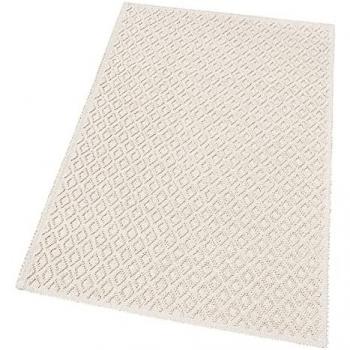 Tappeto Camera Puro Cotone 60x95 cm Lavabile Assorbente a Pois Elegante