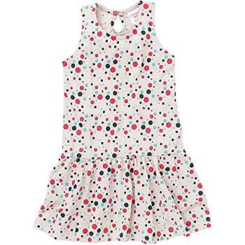 Light Beige Sleeveless Drop‑Waist Dress for Girls 2–3 Years – Cozy n Dozy