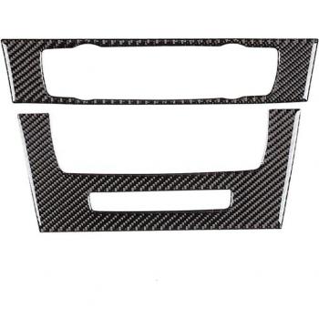 Embellisseur adhésif de panneau CD en fibre de carbone pour BMW Série 3 E90 E92 E93 2005