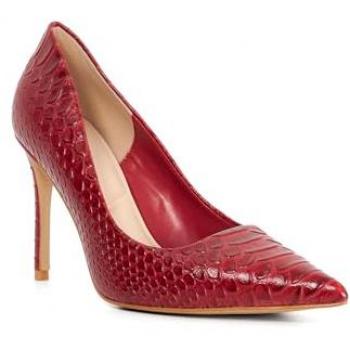 Sandales Dune London Rouge Pointues à Talons Élevés, Garantie