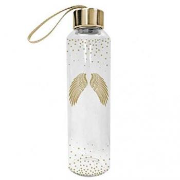 PPD Holy Wings 550‑ml Glasflasche (603490) – klar + Gold + Edelstahl + Silber