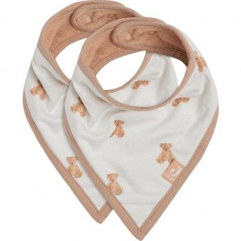 Jollein 2er Pack Bandana Lätzchen Teddy Bear