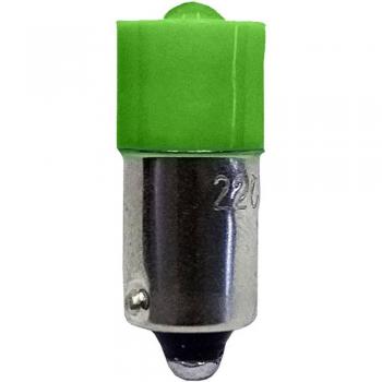 Feu de signalisation vert BA9S 24 V DC‑AC