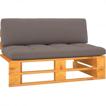 Canapé Jardin Prolenta Premium – Palette Marron Miel, Bois Pin