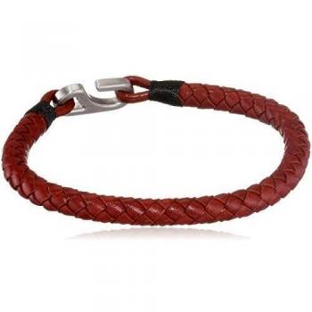 Pulsera de cuero trenzado marrón Tommy Hilfiger