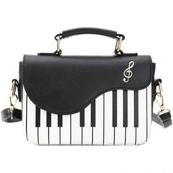 Casual PU Leather Ladies' Piano Design Tote Bag