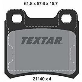 Kit de plaquettes de frein Textar 2114001 pour Opel Vectra A et Saab 900 II sans capteur Teves