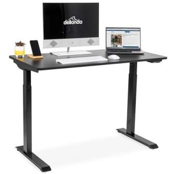 Ultra‑Quiet Electric Sit/Stand Desk – Dellonda Black