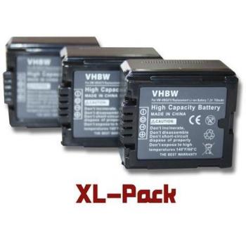 Kit de 3 batteries 700mAh pour VW-VBG130 et VW-VBG260