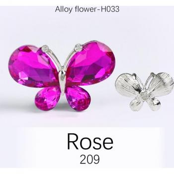 Colle Papillon Bijou Strass