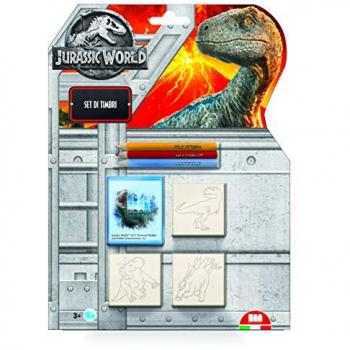 Multiprint Blister Timbri per Bambini Sagomati Jurassic World
