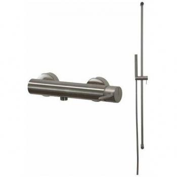 Gattoni Easy 2217/22NS kit de ducha en acero inoxidable cepillado