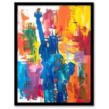 Radiant Lady Liberty Acrylic Art – A4 Edition