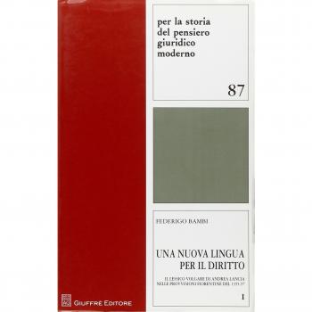 Una nuova lingua per il diritto. Vol. 1: Il lessico volgare di Andrea Lancia nelle provvisioni fiorentine del 1355-57.
