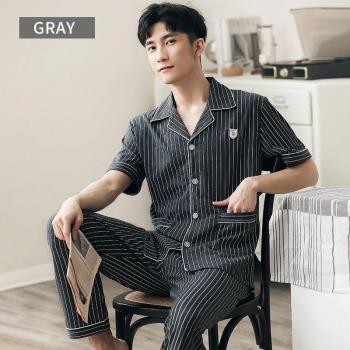 Homewear Pijamas de Rayas para Hombre 100% Algodón