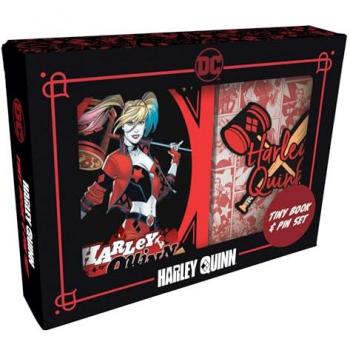 DC Comics: Harley Quinn Tiny Book and Pin Set