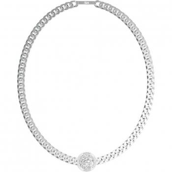 Collar Guess León Plateado Guía de la Reina de la Selva 45 cm