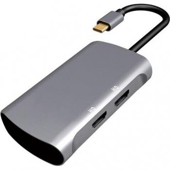 Adaptateur Moyeu Aluminium Type C HDMI CHAUDE-2