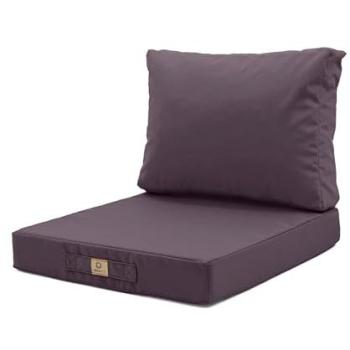 Coussins de Terrasse 60x70cm Gris Carbone Déhoussables