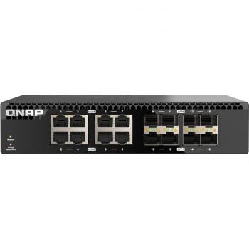 QNAP QSW-3216R-8S8T 10 GbE Unmanaged Switch mit 16 Ports