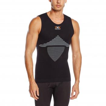 X‑Bionic MK2 Light Energy Vest – Herren, UV‑sicher, ärmellos – schwarz/weiss – S/M – I100349